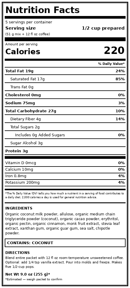 Mayan Mocha Keto-Friendly Ice Cream Mix